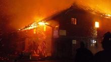 Bauernhof komplett abgebrannt - Familie verlor Zuhause am Montag, 27. August 2012