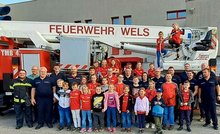 Frankenburger Minijugend besuchte die Feuerwehr Wels am Freitag,  4. November 2022, Copyright siehe www.meinbezirk.at