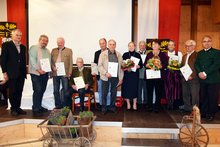 Die 50-jährigen Mitglieder des Heimatvereins Frankenburg (Foto: Herbert Steinhuber)