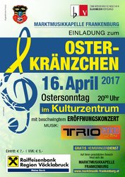 Osterkränzchen der Marktmusikkapelle Frankenburg am 16. April 2017 am Freitag, 14. April 2017