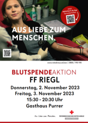Blutspenden am Donnerstag,  2. November 2023